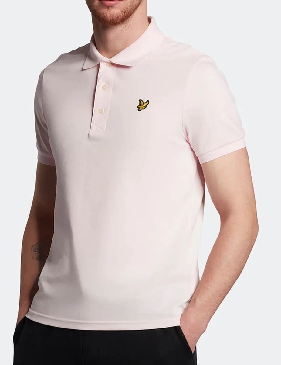 Lyle & Scott Casual Short Sleeve Polo Shirt Light Pink