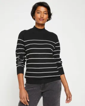 Mariniere Eco Relaxed Core Sweater - Black/White