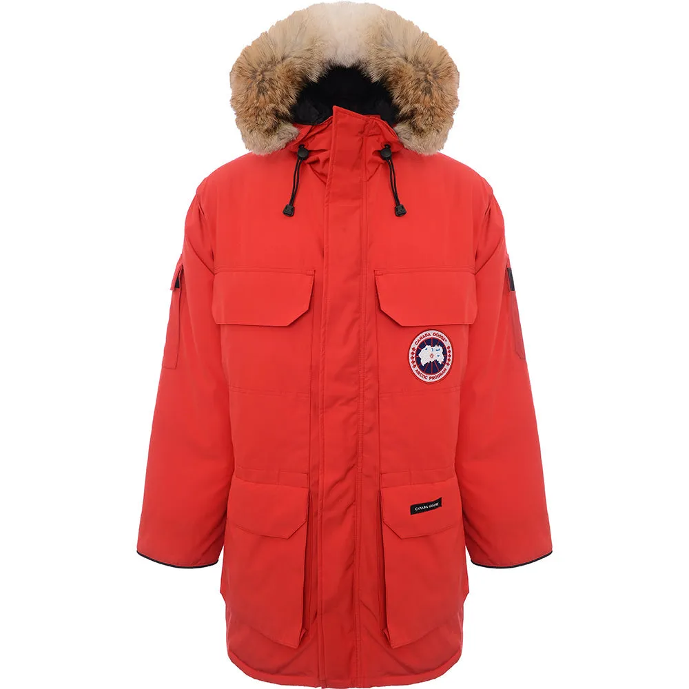 Mens Canada Goose Expedition Parka in Red