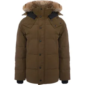 Mens Canada Goose Wyndham Parka in Green