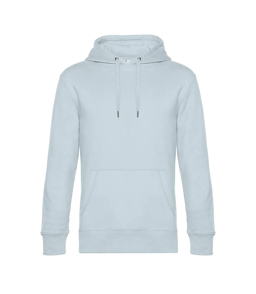 Mens king hoodie sky blue B&C