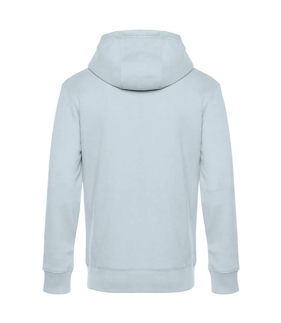 Mens king hoodie sky blue B&C