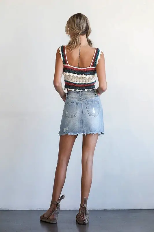 MID RISE MINI SKIRT