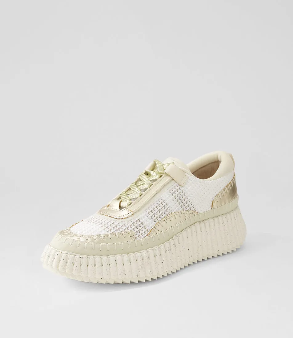 MIDAS Catey Gold Beige Multi Sneakers