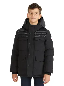 Mikkel Boys' Mixed-Media Parka