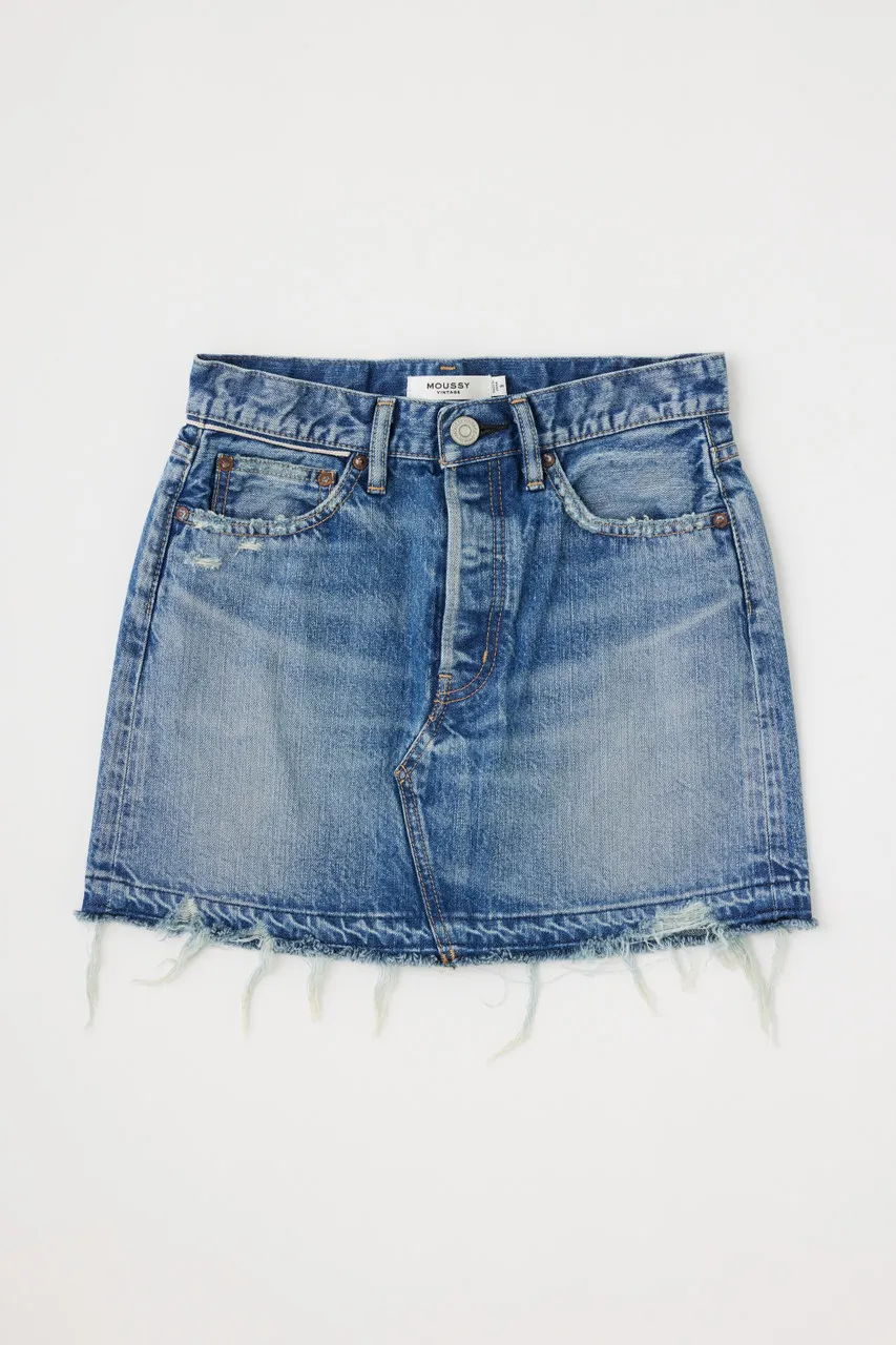 Moussy Lincoya Mini Skirt, Blue