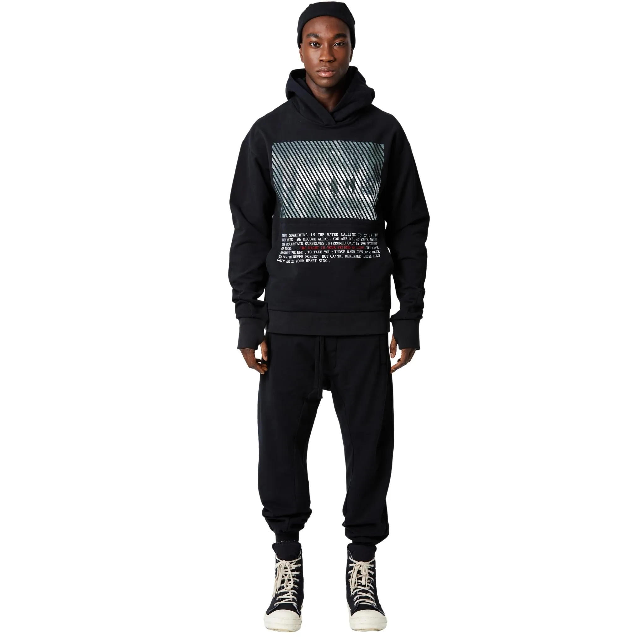 MS152 BLK HOODIE