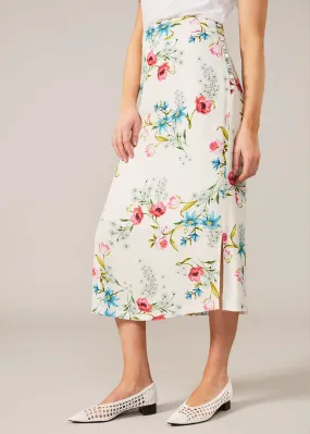 Natyla Floral Midi Skirt