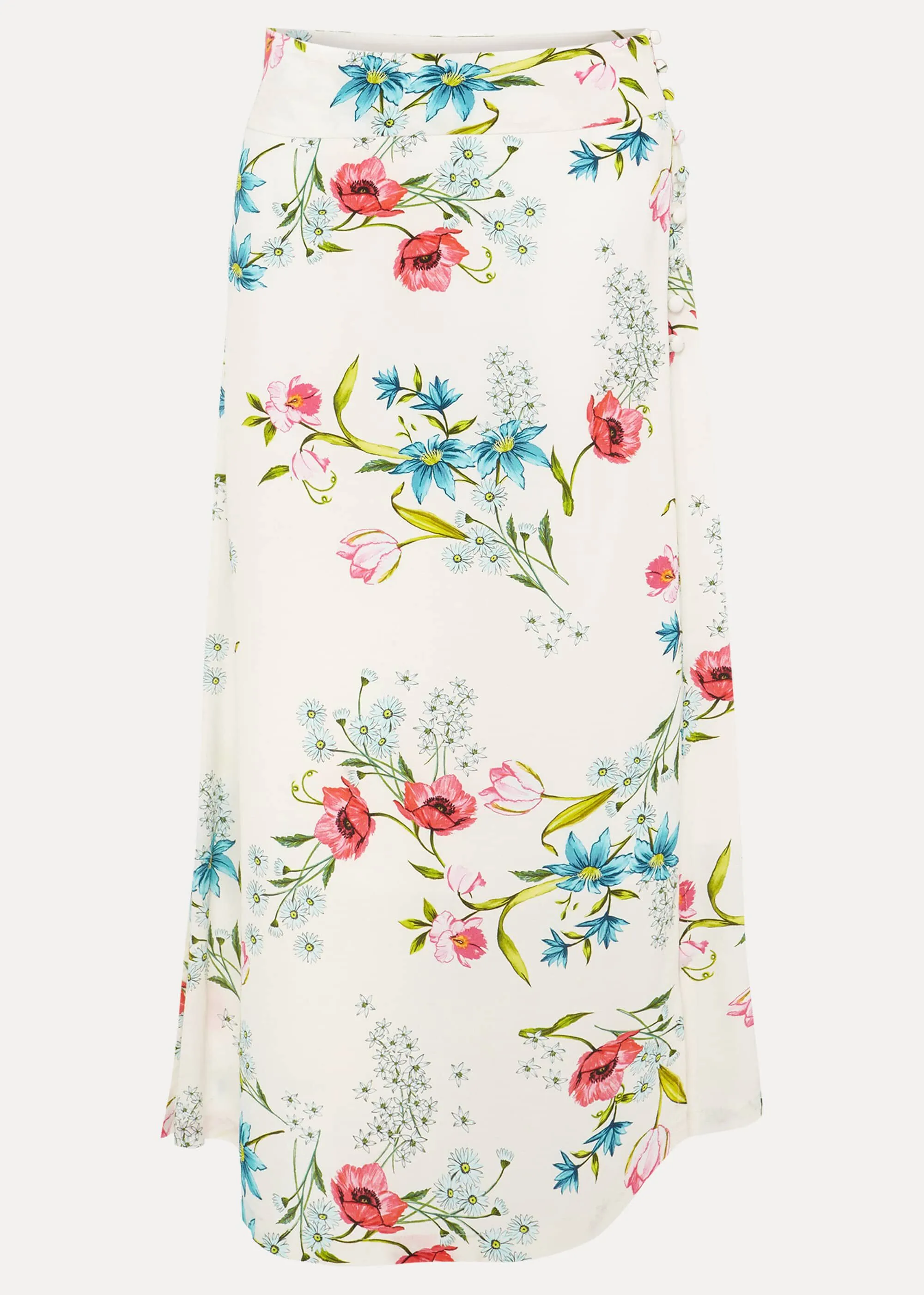 Natyla Floral Midi Skirt