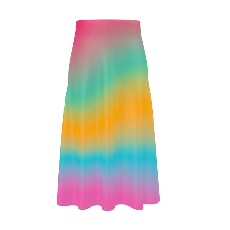 Ombre Midi Skirt