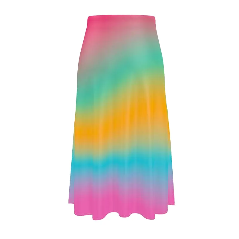 Ombre Midi Skirt