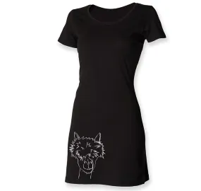 One alpaca t-shirt dress