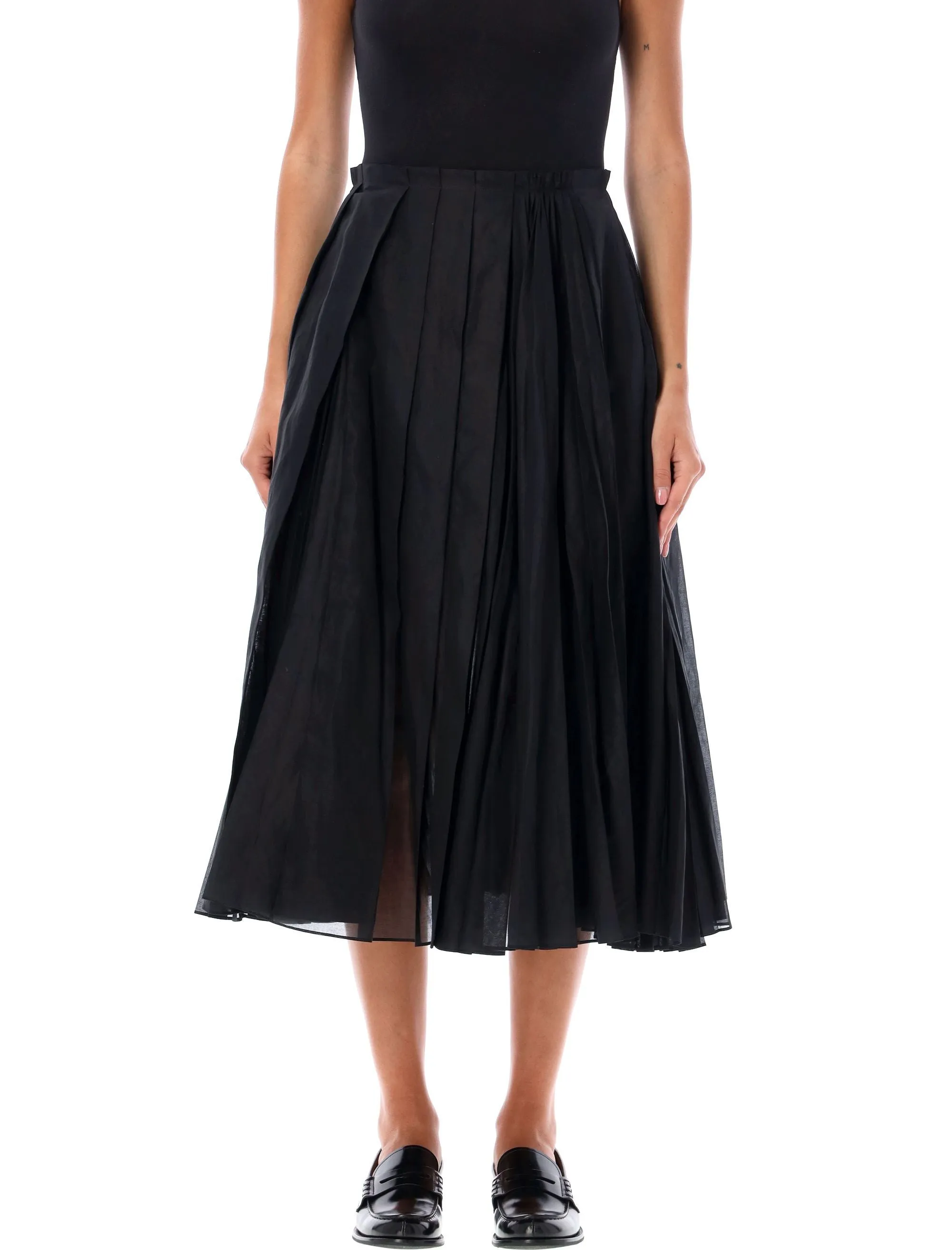 ORGANDY MIDI SKIRT