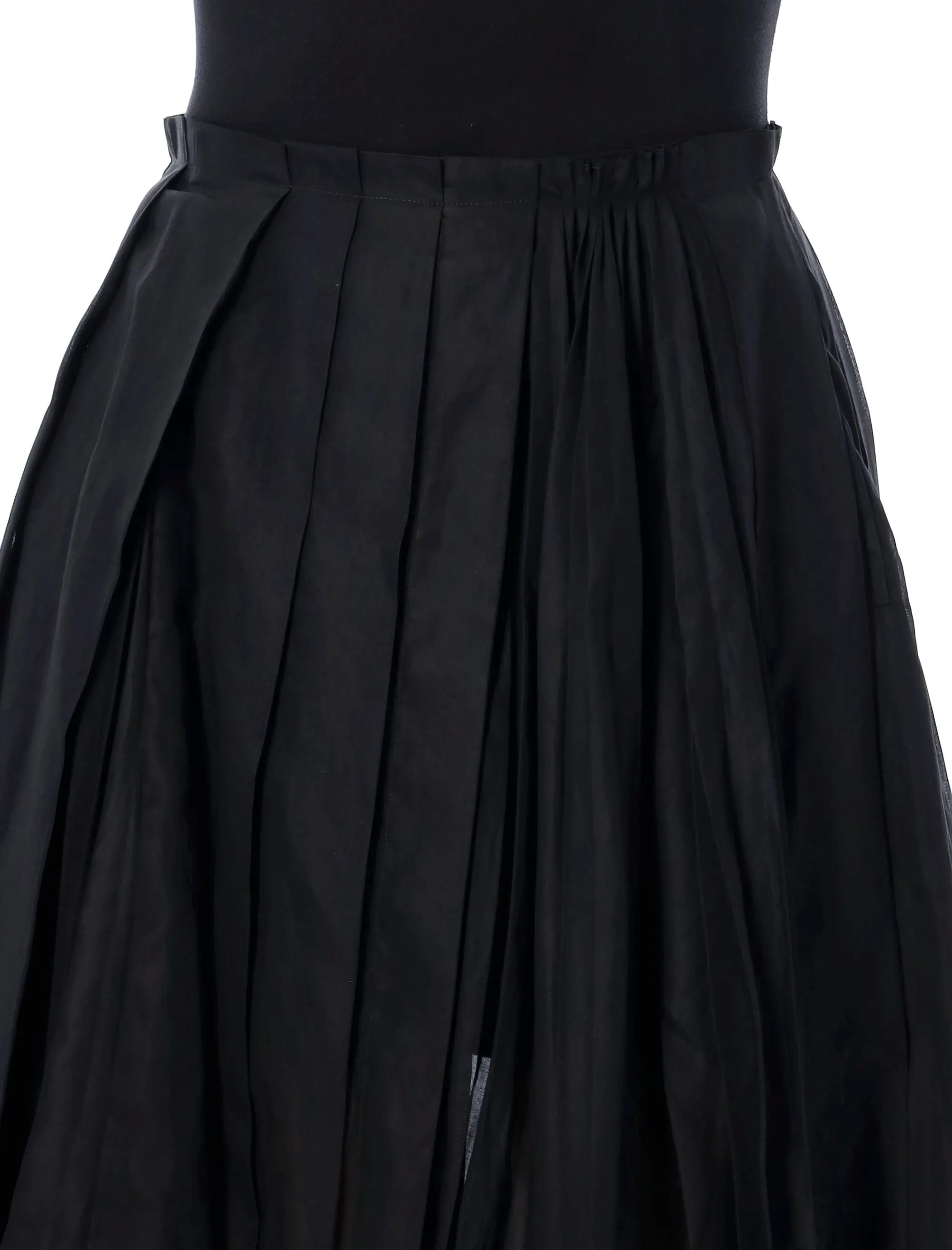 ORGANDY MIDI SKIRT