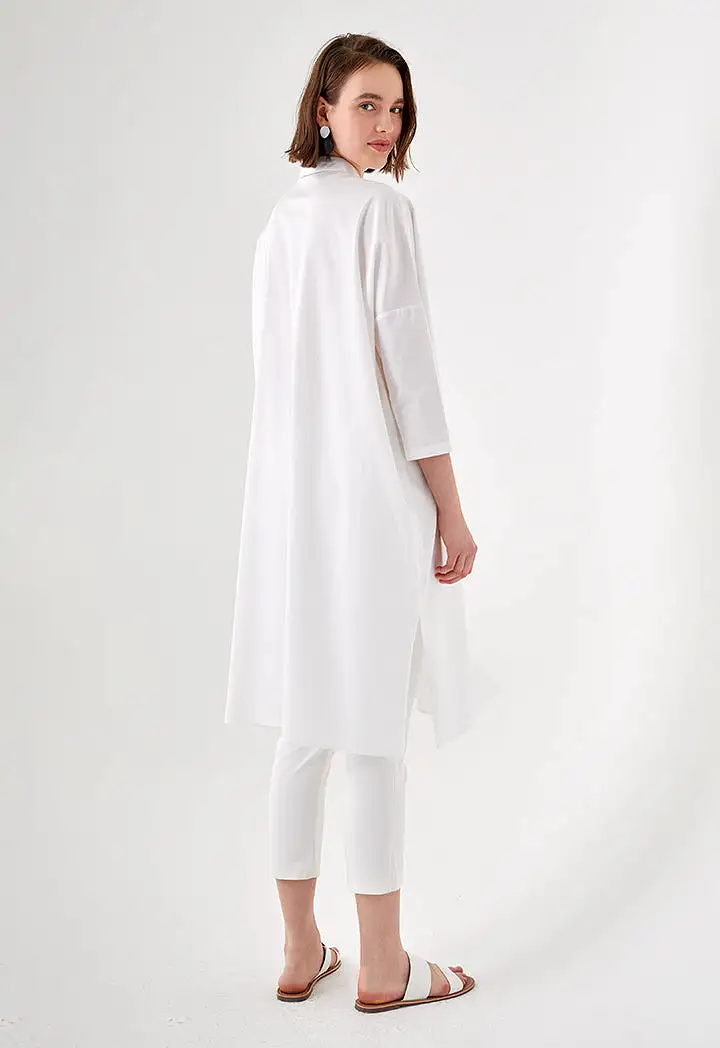 Oversized Cotton Shirt Dress