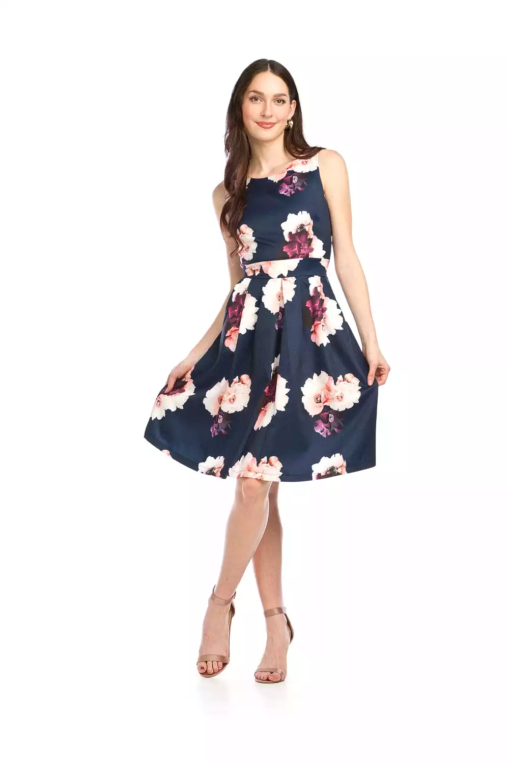 Papillon Navy/Floral Dress - PD16541