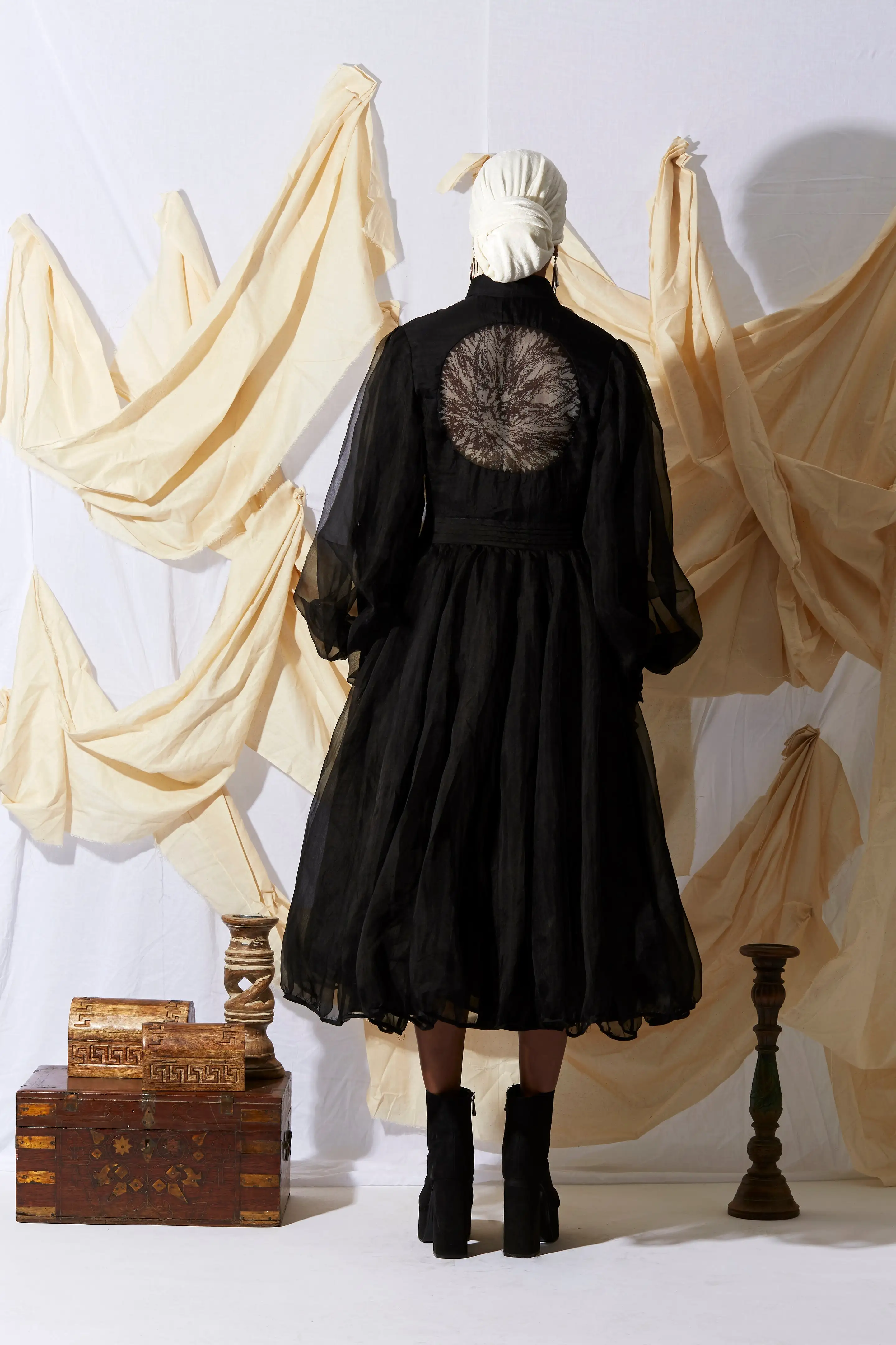 Parachute Dress Black