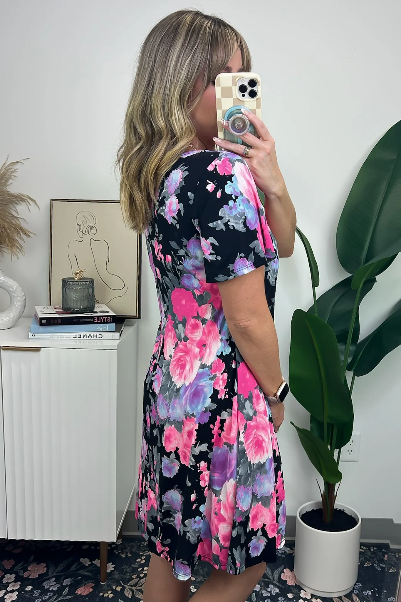 Parisah Square Neck Floral Dress - FINAL SALE