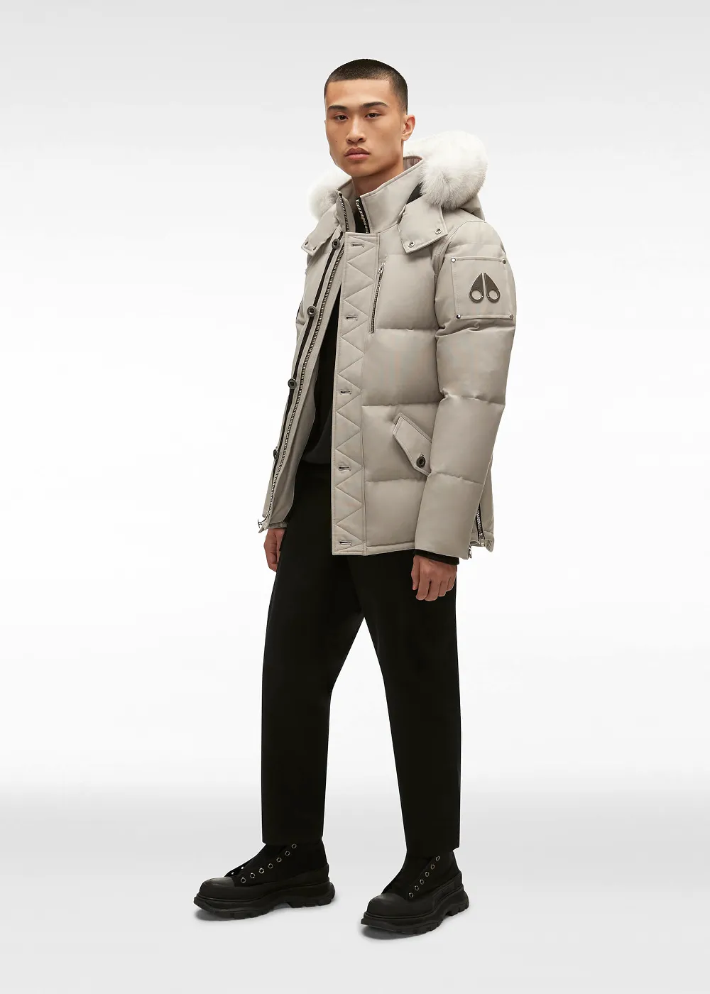 Parka Moose Knuckles 3Q blanc cassé