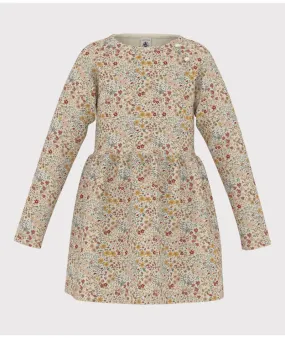 Petit Bateau Floral Dress with Snap Detail in Multi