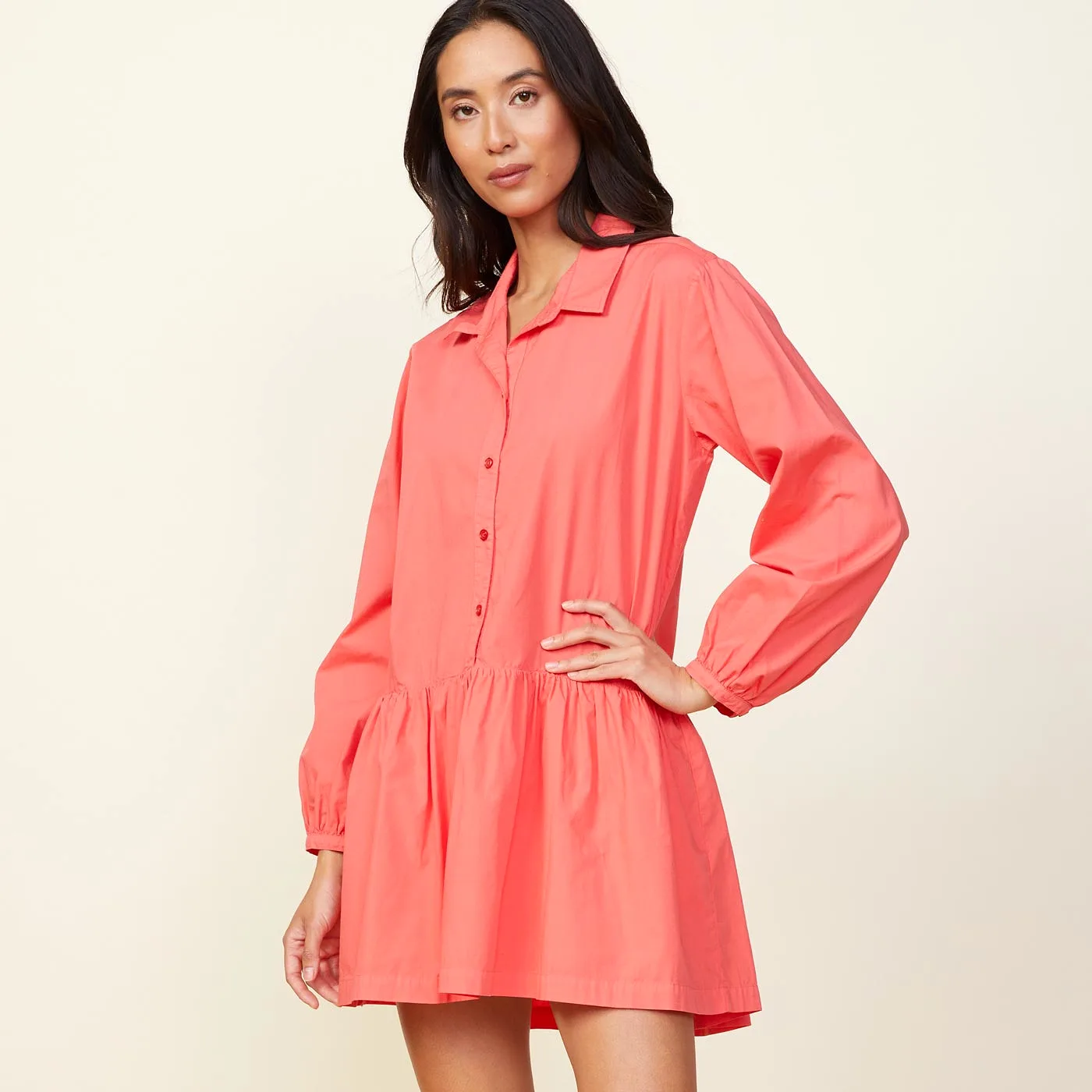 Poplin Easy Shirt Dress