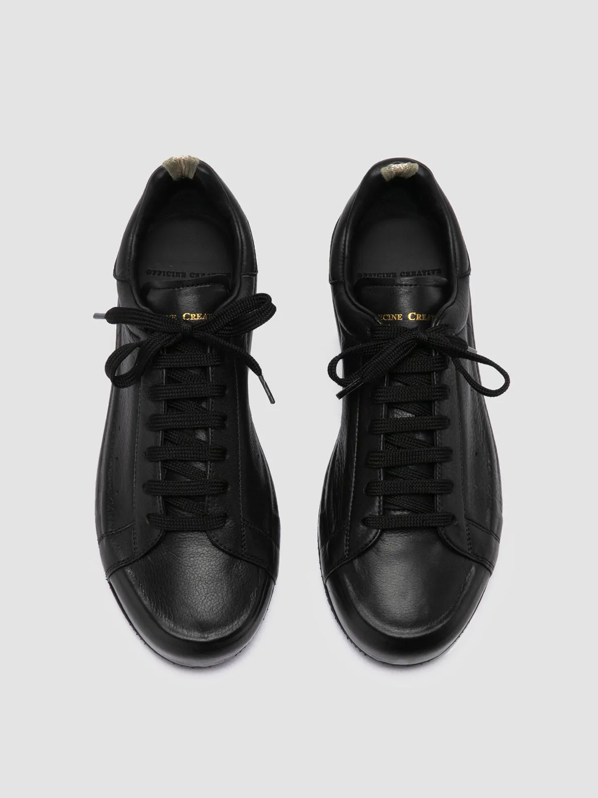 PRIMARY 101 - Black Leather Sneakers