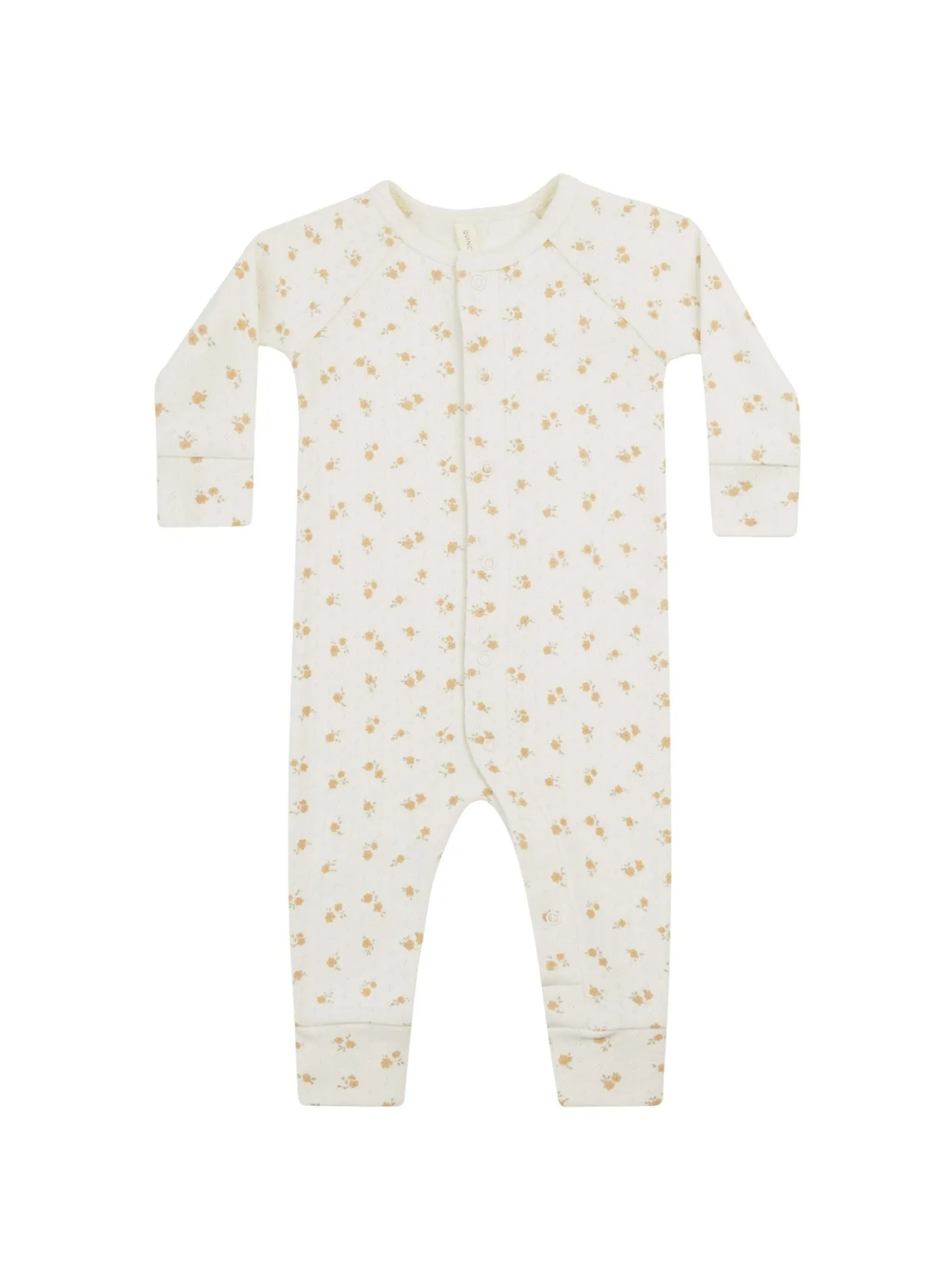 Quincy Mae pointelle long john | ditsy melon