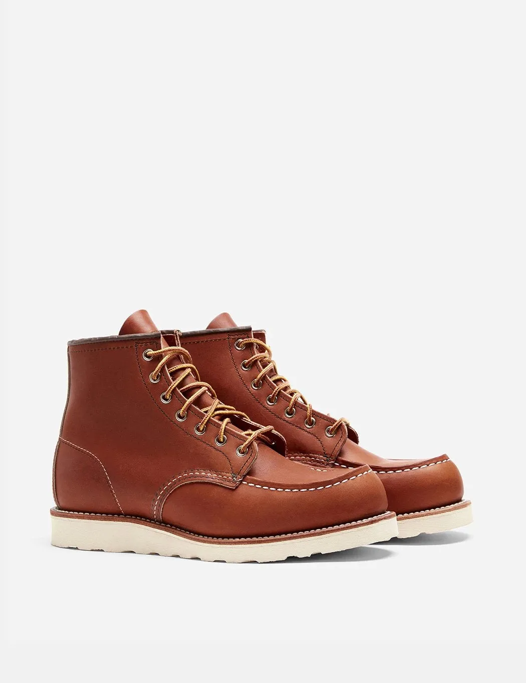 Red Wing Heritage Work 6 Moc Toe Boots (875) - Tan