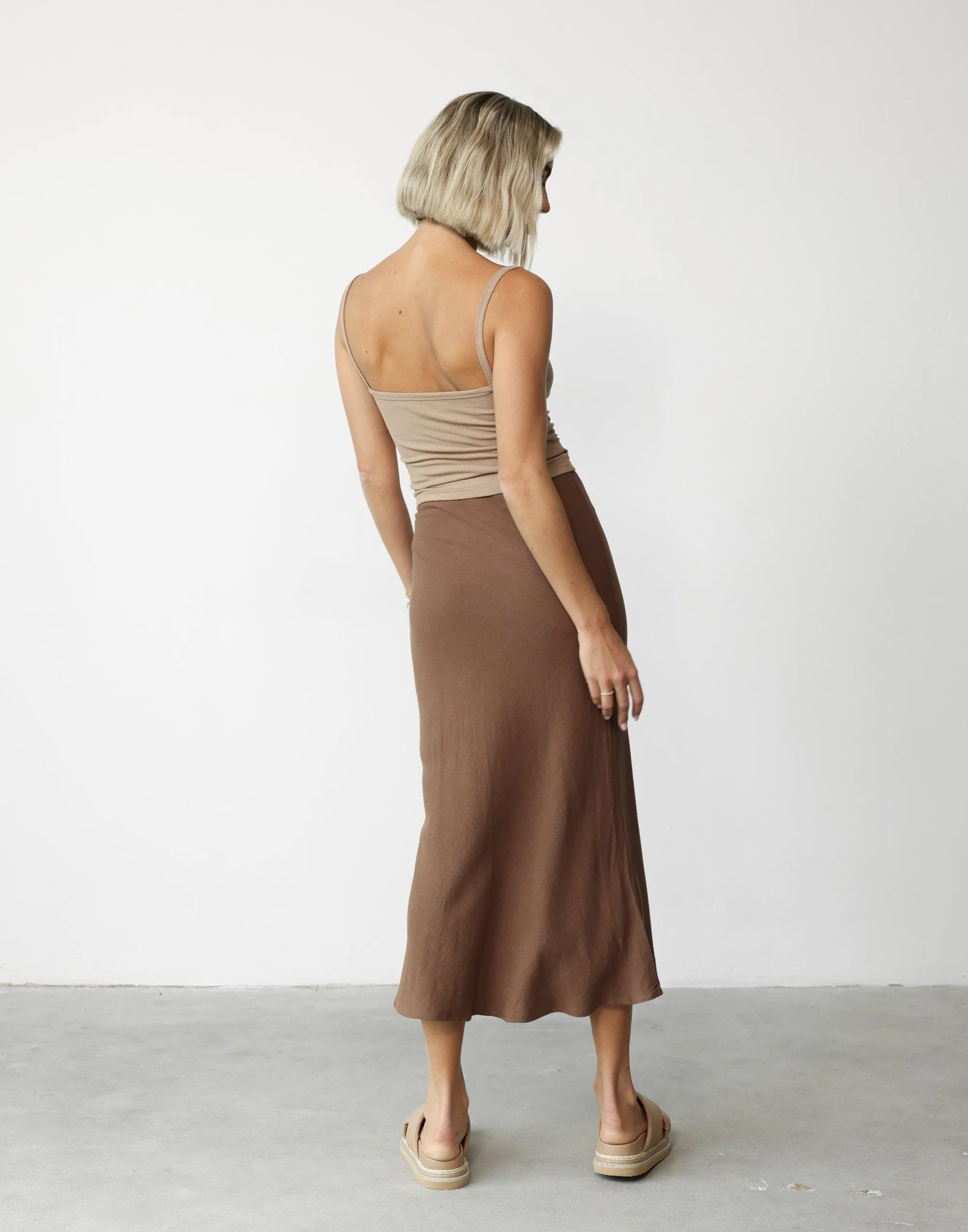 Rosemaria Midi Skirt (Oak)