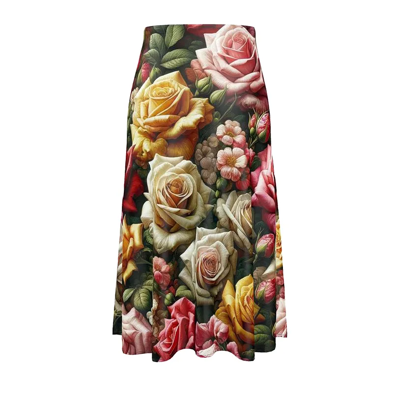 Rosy Midi Skirt