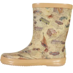 Rubber Boot Alpha print - holiday map