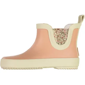 Rubber Boot Beta - barely beige flowers