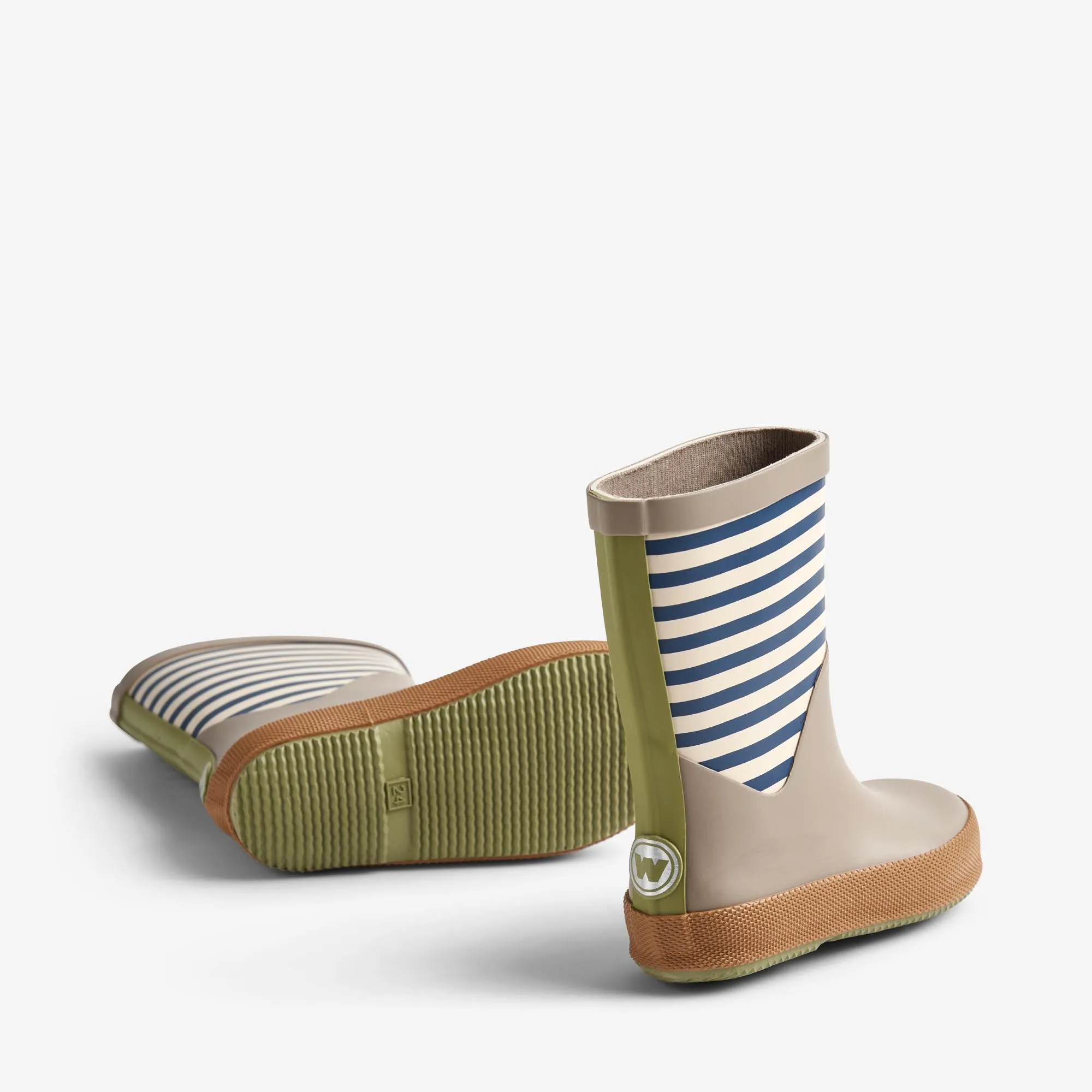 Rubber Boot Juno - blue stripe