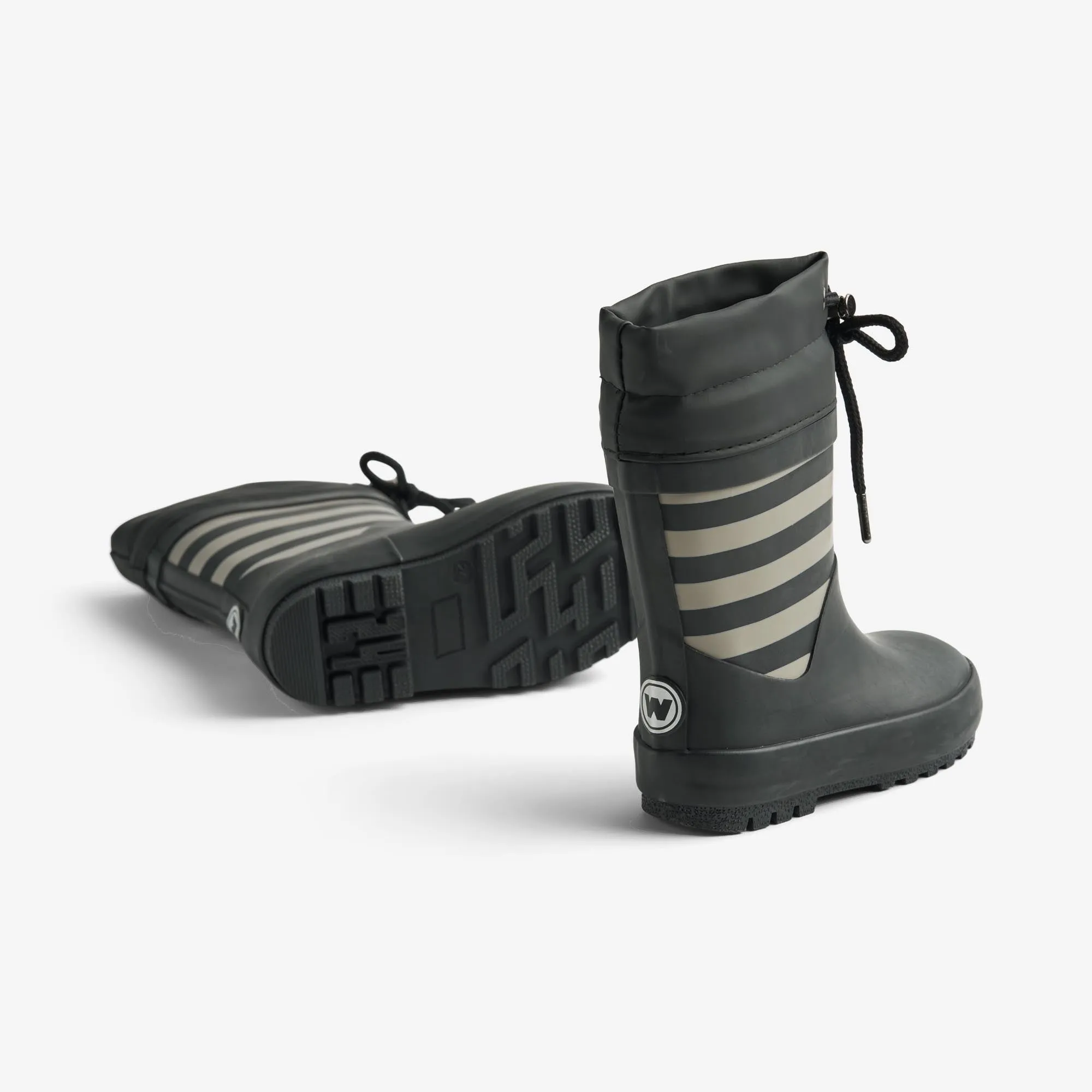 Rubber Boot Thermo Print - black stripe