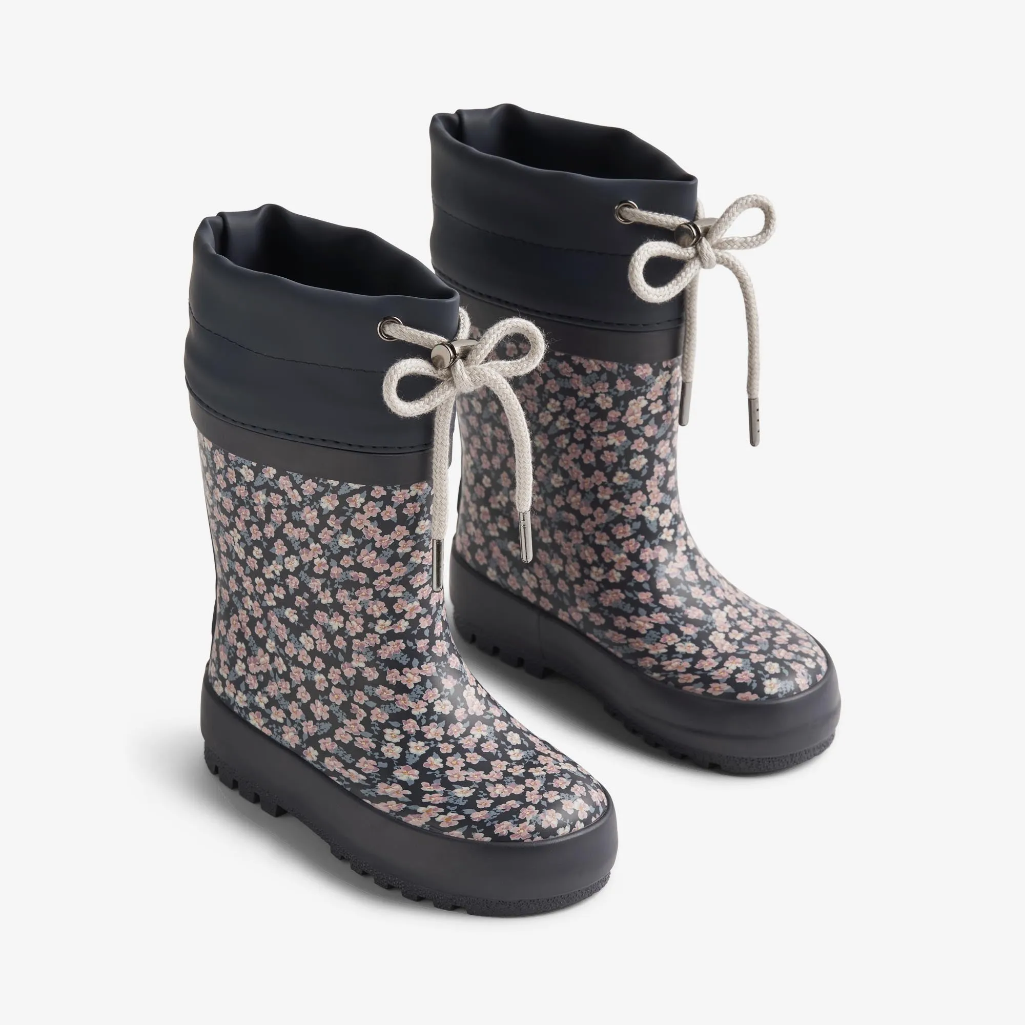 Rubber Boot Thermo Print - raining flowers