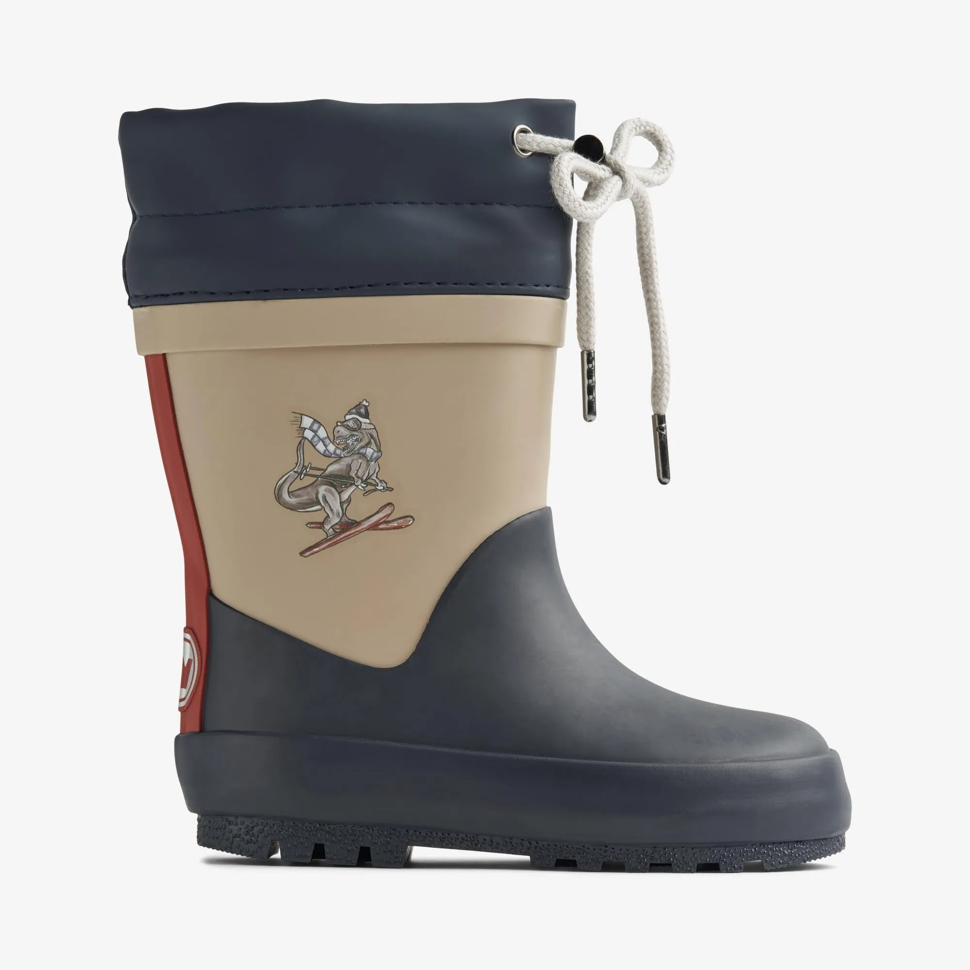 Rubber Boot Thermo Solid - navy dino