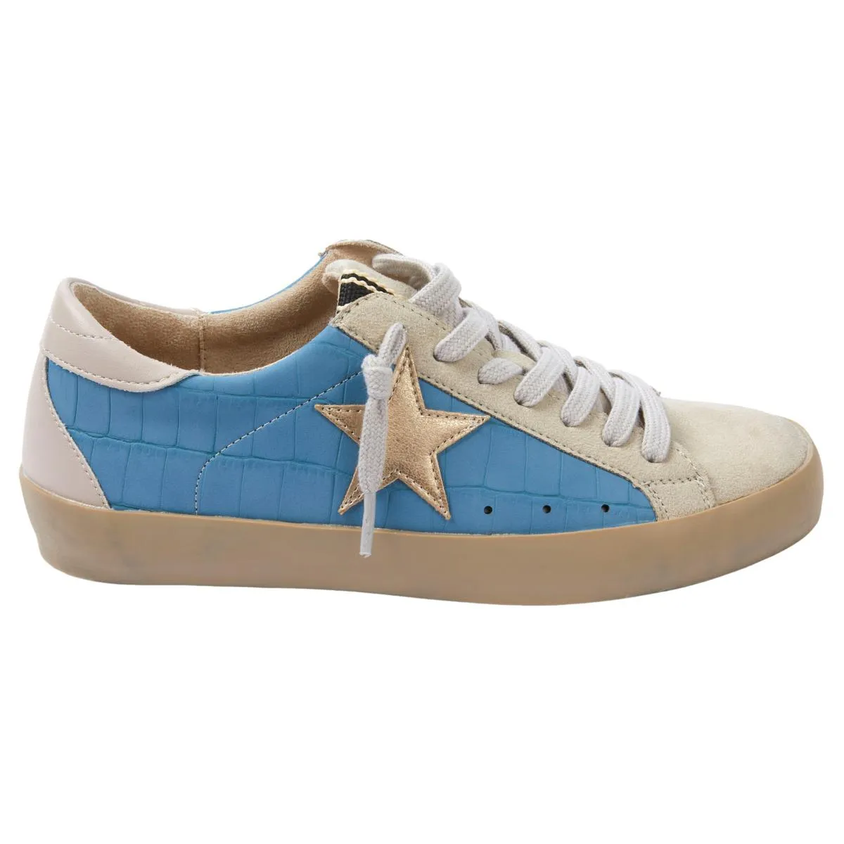      SHUSHOP PAMELA Croc-Embossed Everyday Star Sneaker     