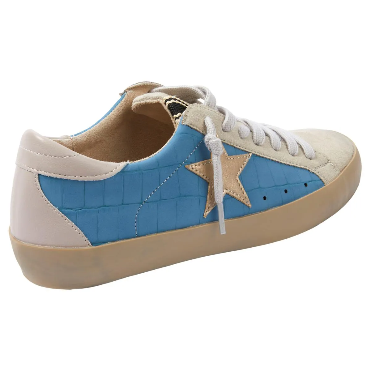      SHUSHOP PAMELA Croc-Embossed Everyday Star Sneaker     