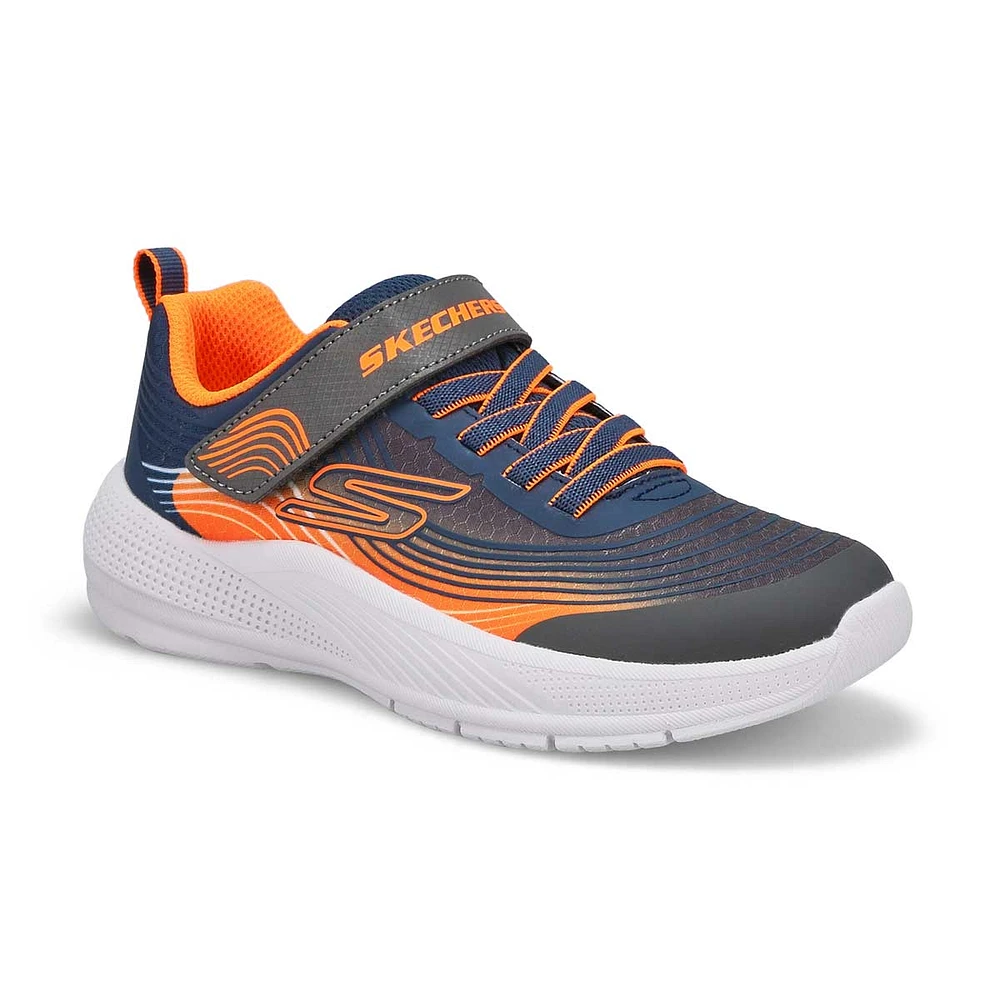 Soft Moc Boys  Microspec Advance Sneaker - Navy/Orange