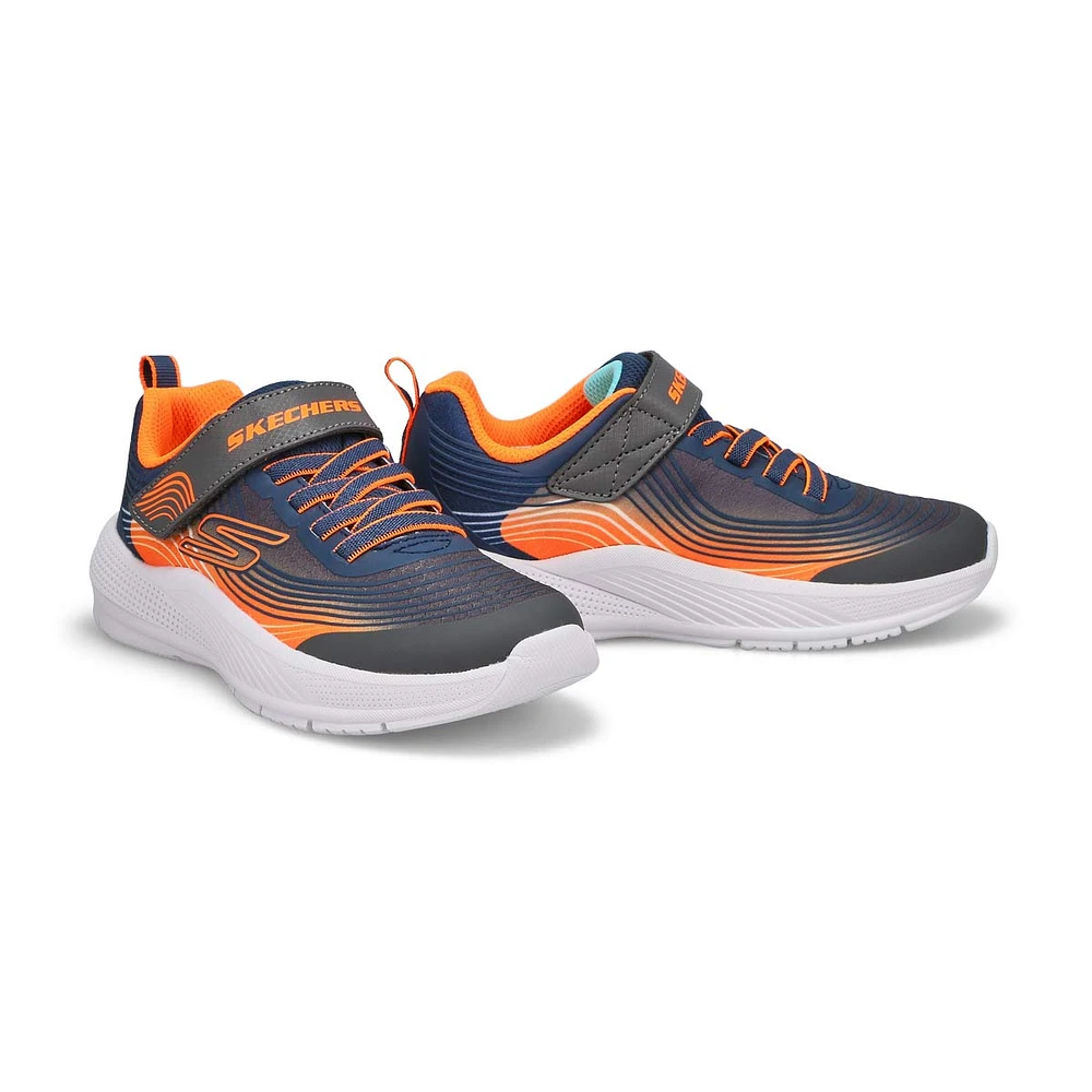 Soft Moc Boys  Microspec Advance Sneaker - Navy/Orange