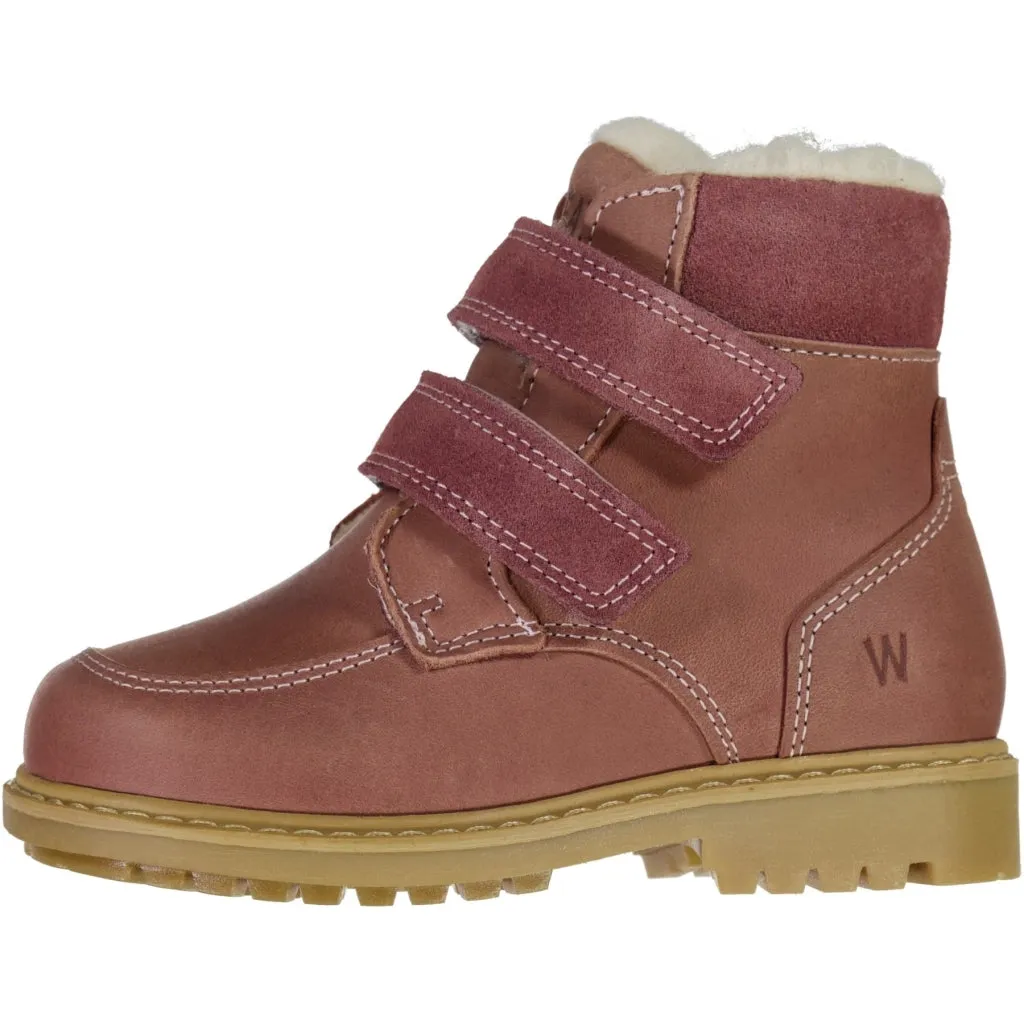 Stewie Tex Velcro Boot - wood rose