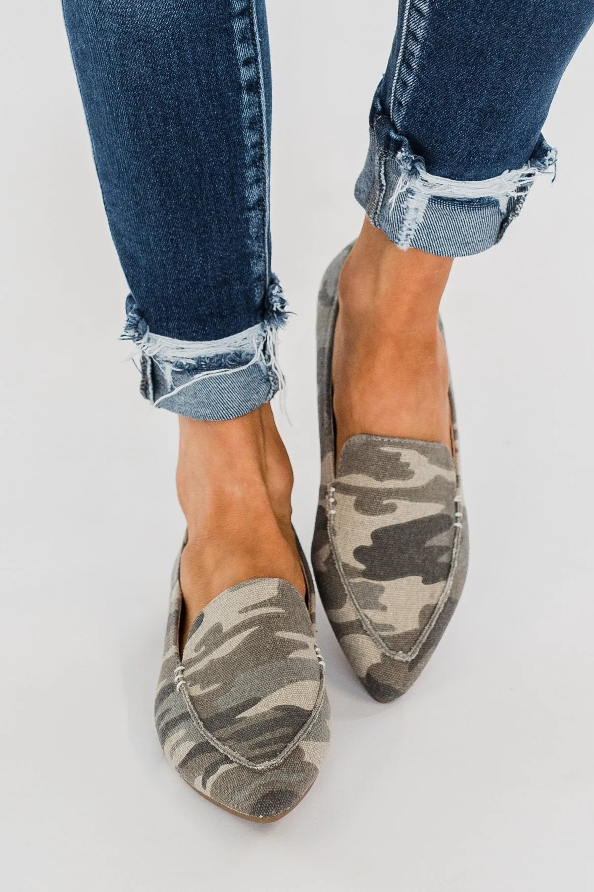 Sugar Amore Loafers- Camo Canvas