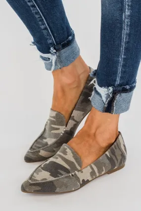 Sugar Amore Loafers- Camo Canvas