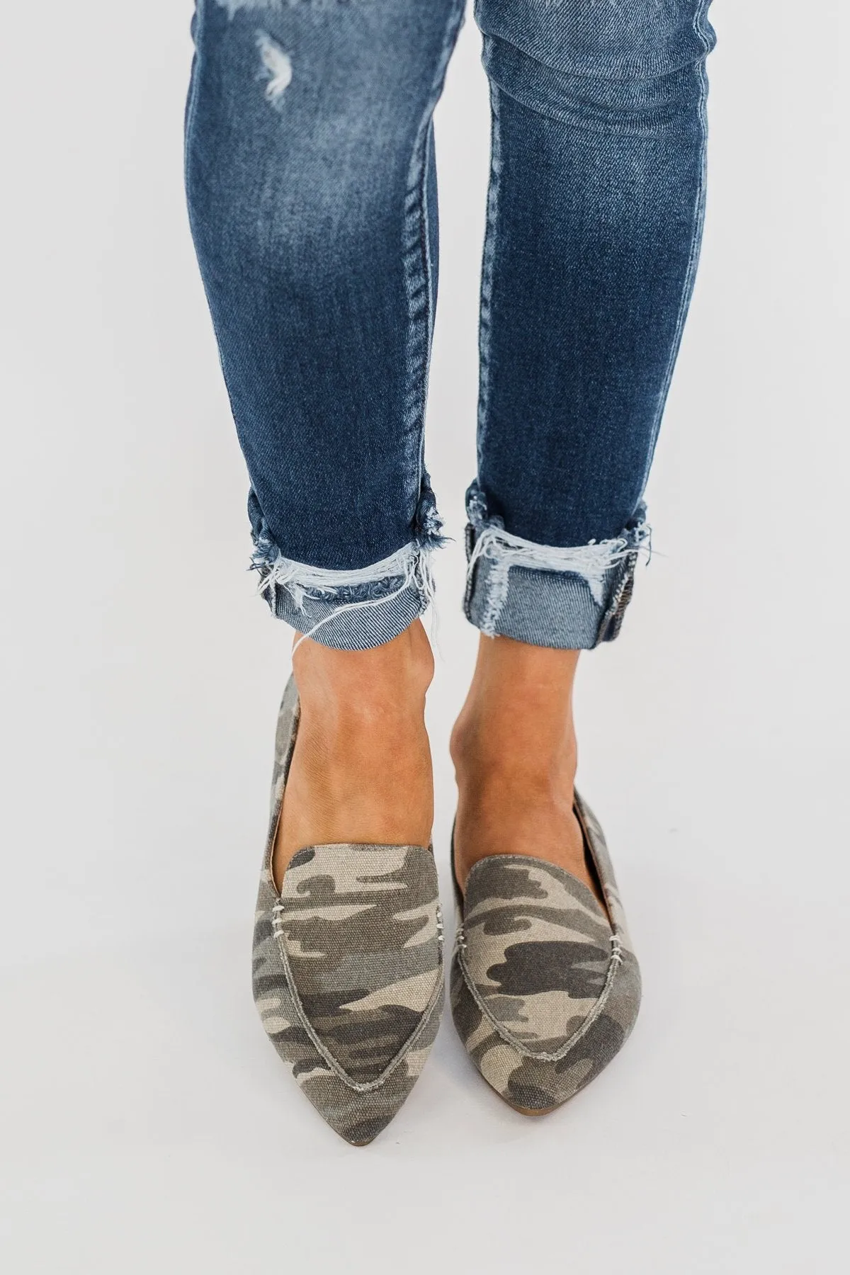 Sugar Amore Loafers- Camo Canvas