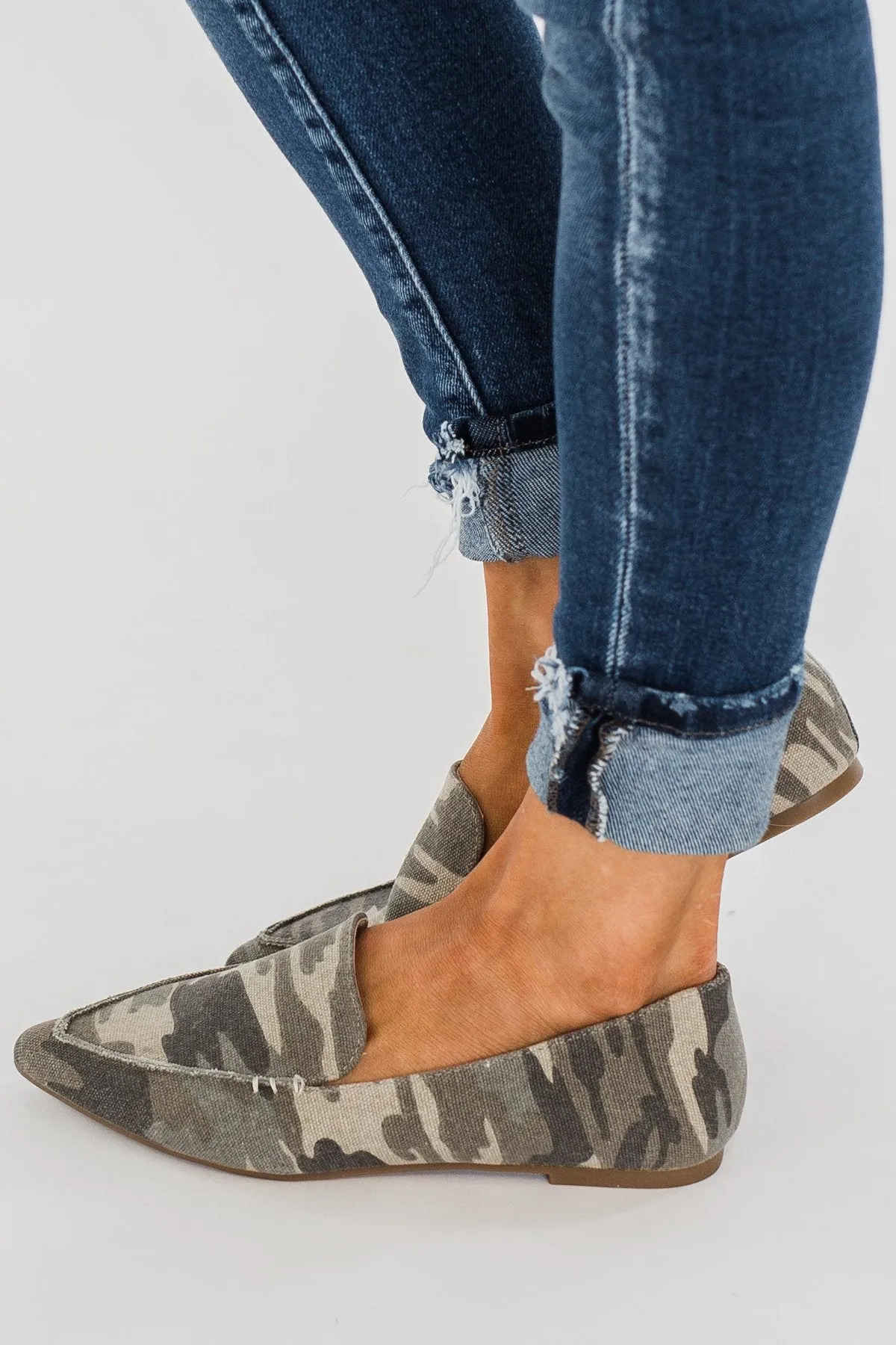 Sugar Amore Loafers- Camo Canvas