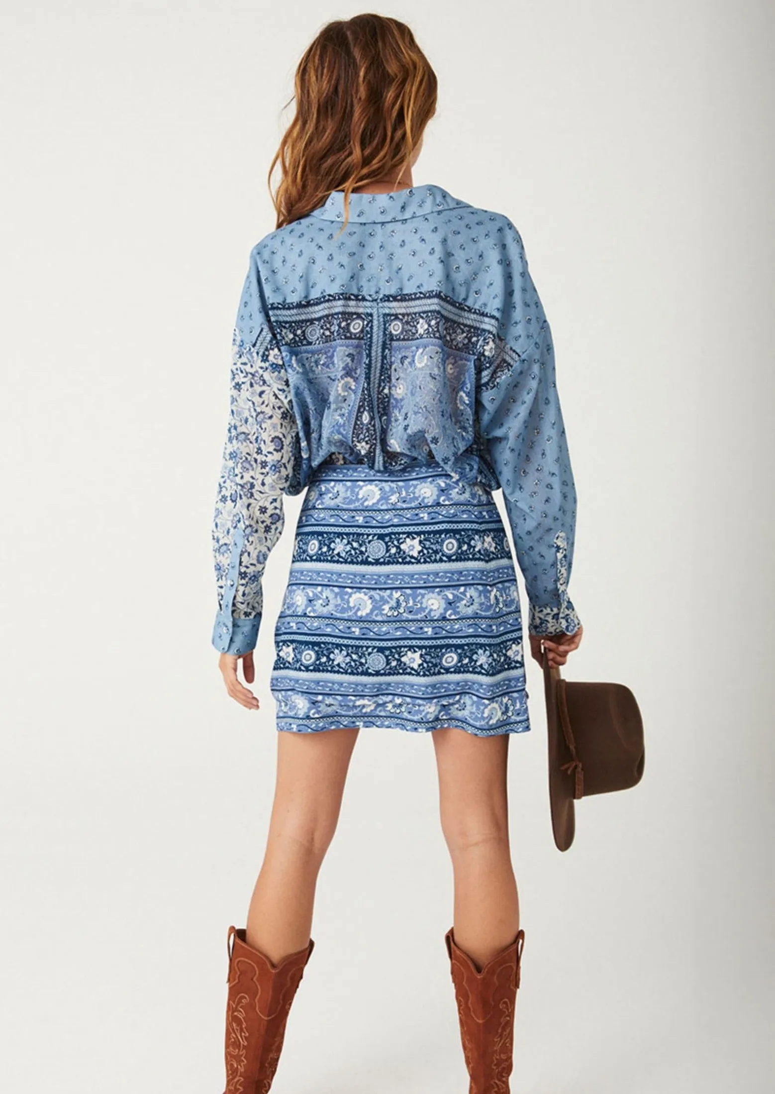 Sunshine Bandit Shirt Dress Chambray