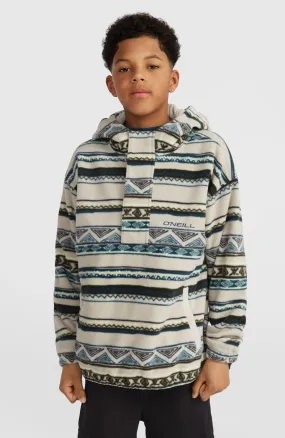 Superfleece Half-Zip Hoodie | Grey Ikat Stripe