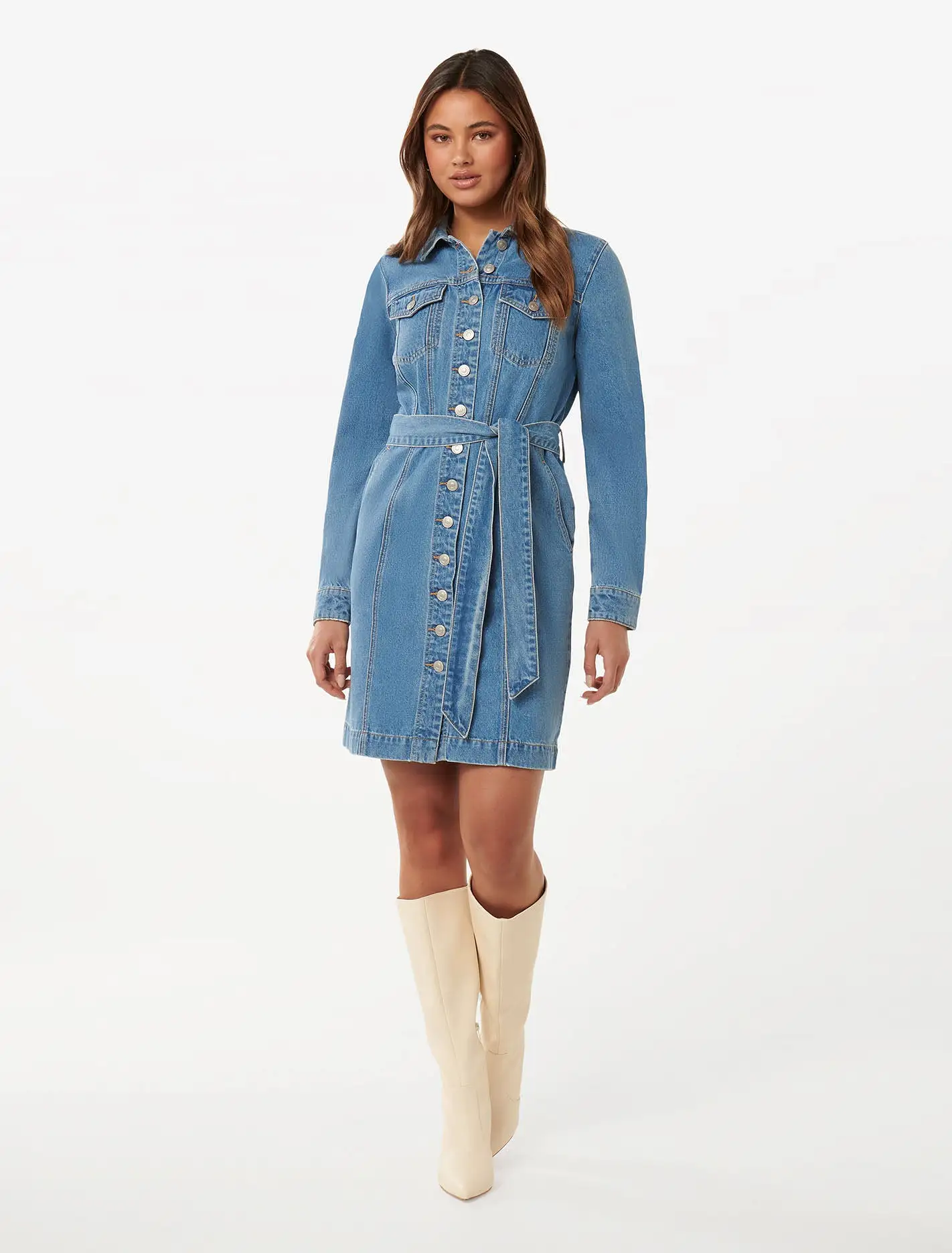 Taylor Denim Shirt Dress