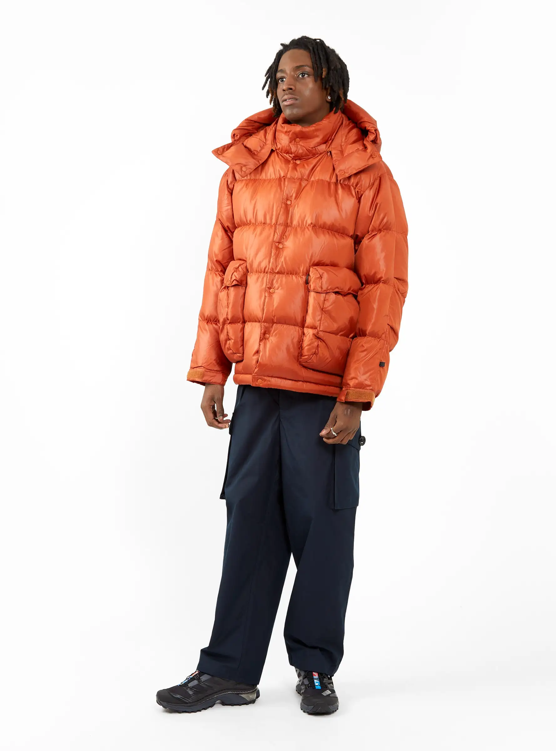 Tech Backpacker Down Parka Dark Orange