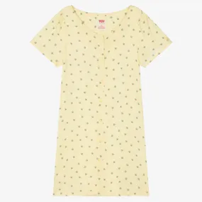 Teen Girls Yellow Floral Dress